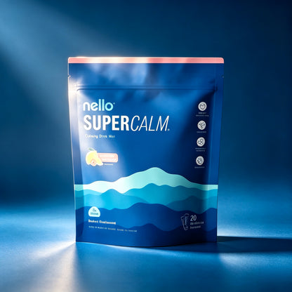 Nello Supercalm-Drink Mix with magnesium glycinate,KSM-66 & vitamin D3-Convenient