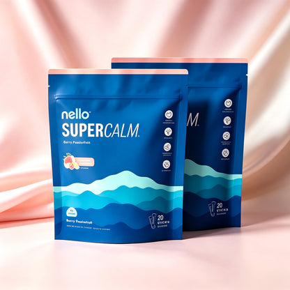 Nello Supercalm-Drink Mix with magnesium glycinate,KSM-66 & vitamin D3-Convenient