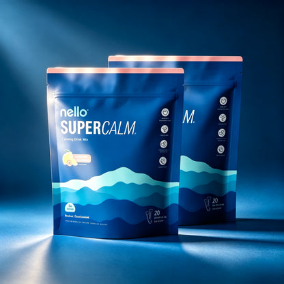 Nello Supercalm-Drink Mix with magnesium glycinate,KSM-66 & vitamin D3-Convenient