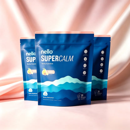 Nello Supercalm-Drink Mix with magnesium glycinate,KSM-66 & vitamin D3-Convenient