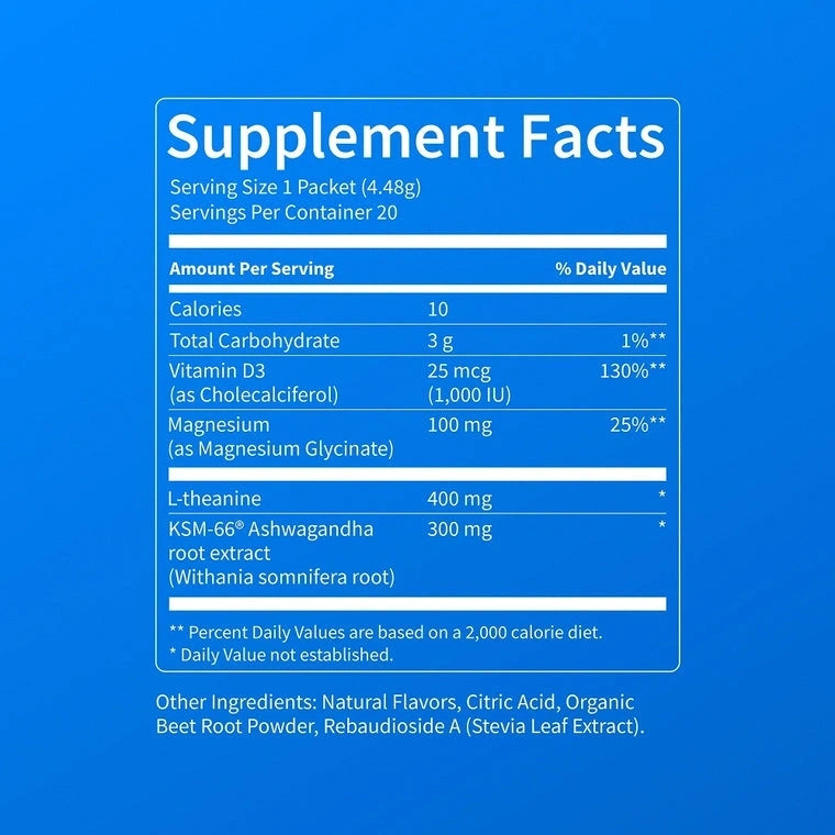 11 Nello Supercalm-Drink Mix with magnesium glycinate,KSM-66 & vitamin D3-Convenient
